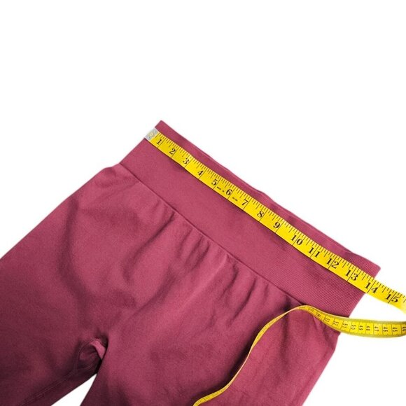 Knix Womens Good To Go Seamless Leggings, Dark Cherry, High Rise, Size Large - Picture 4 of 8